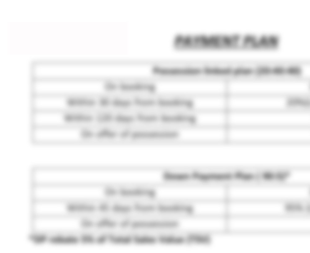 Peninsula Land Karjat Payment Plan